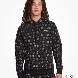 NWT Nike Men’s Hoodie Fleece All over Print Monogram